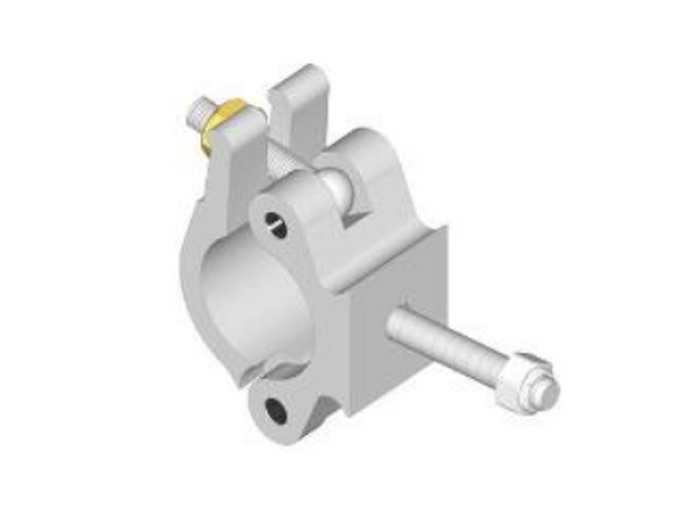 Half coupling with bolt