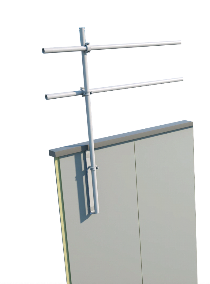 flat roof fall protection for installation onto sandwich panels